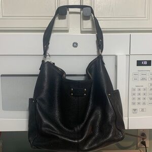 Kate Spade Black Pebbled Leather Shoulder Bag